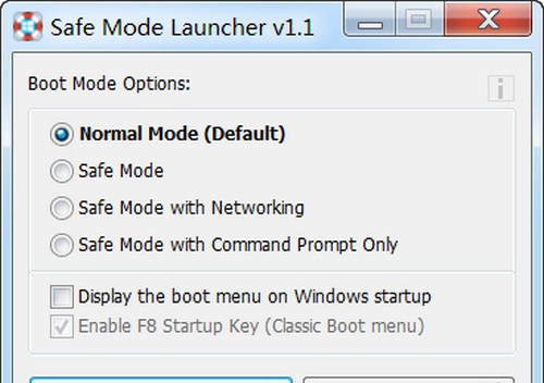 Safe Mode Launcher(安全模式启动器) v1.6
