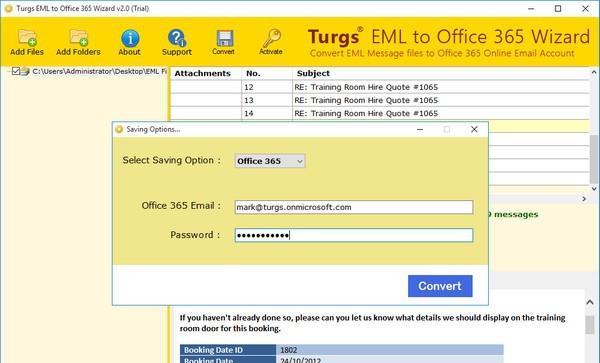 Turgs EML to Office 365 Wizard(EML到Office 365转换器) v2.0.4