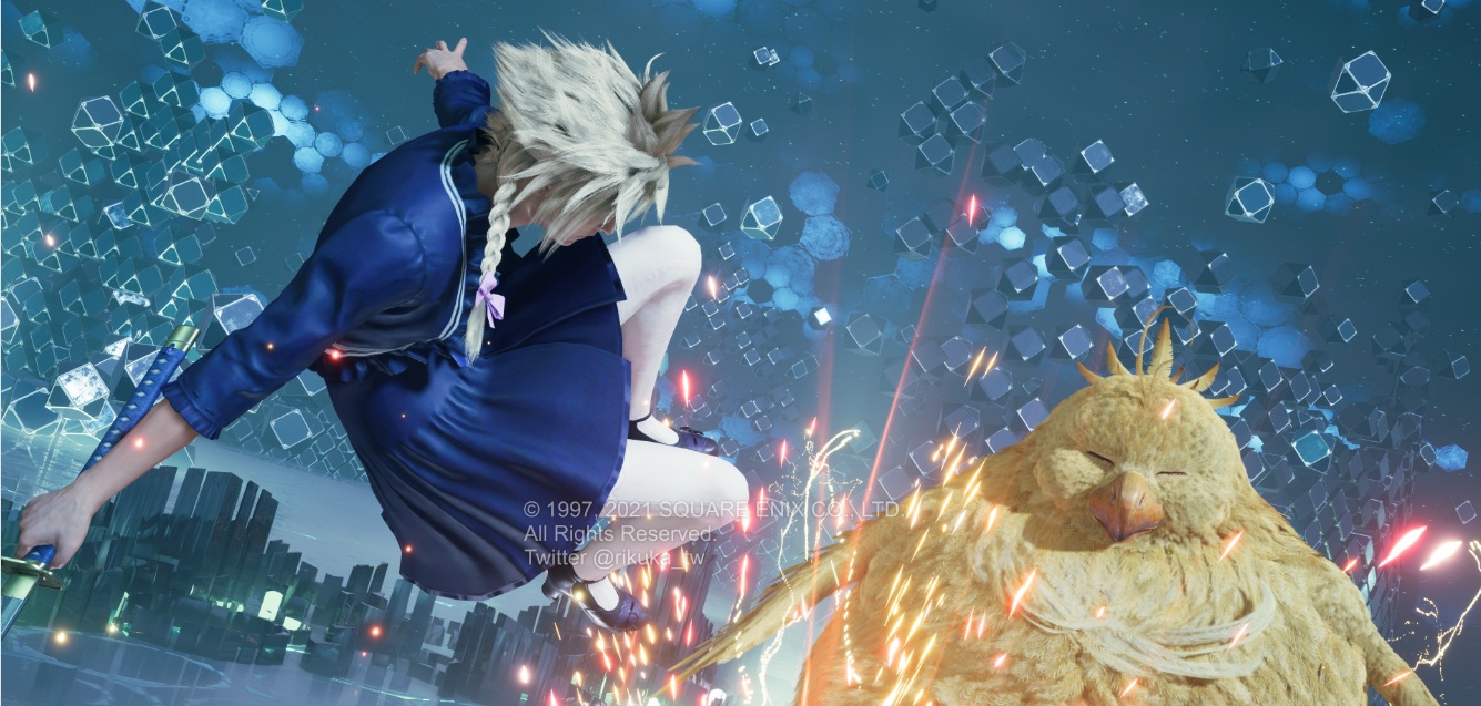 最终幻想7重制版克劳德紫色裙装带胖次MOD v2.70