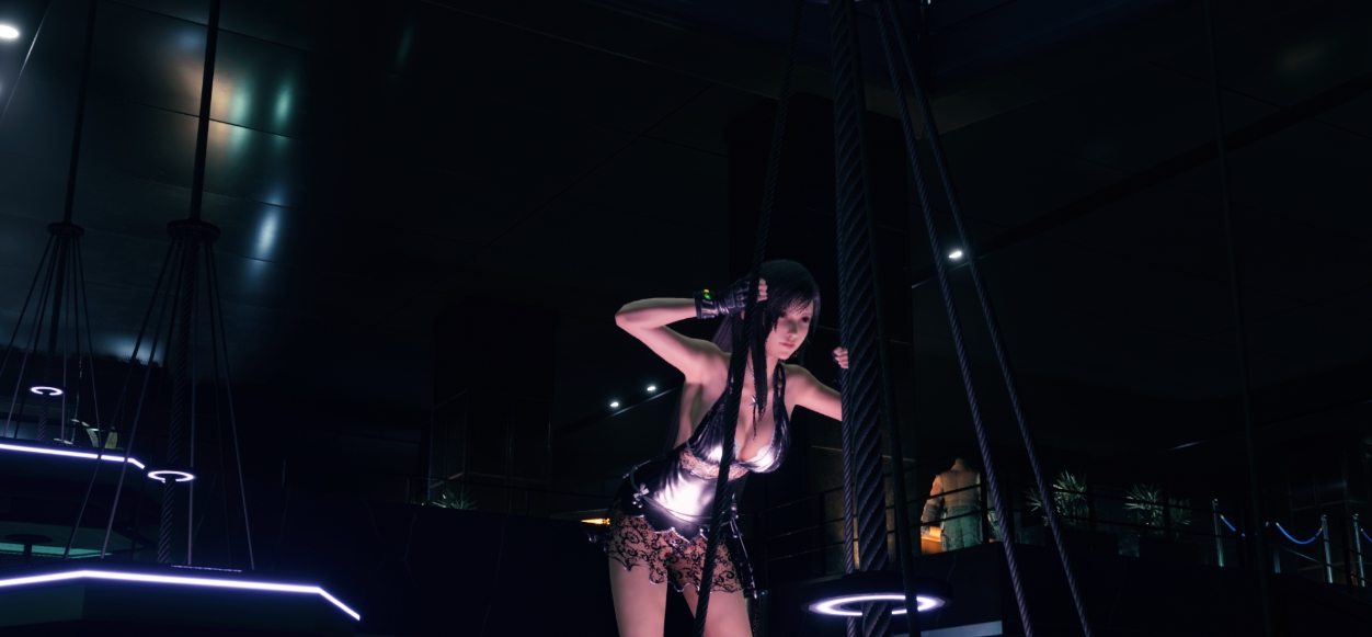 最终幻想7重制版蒂法银色蕾丝边连衣裙MOD v2.63