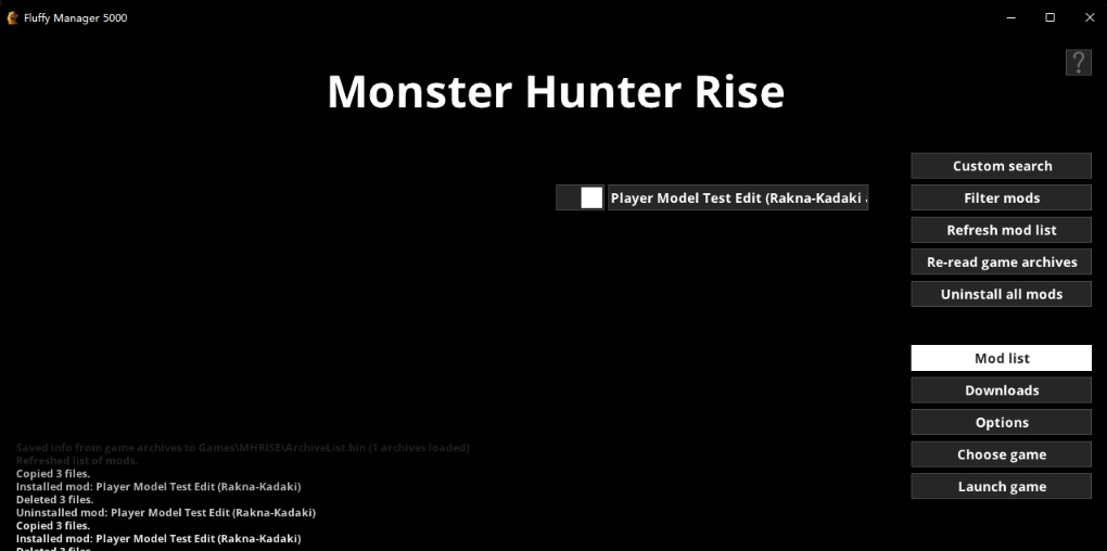 怪物猎人崛起MOD管理工具 v2.256