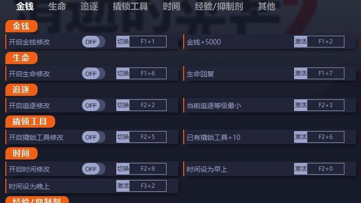消逝的光芒2二十五项修改器 v1.0.8