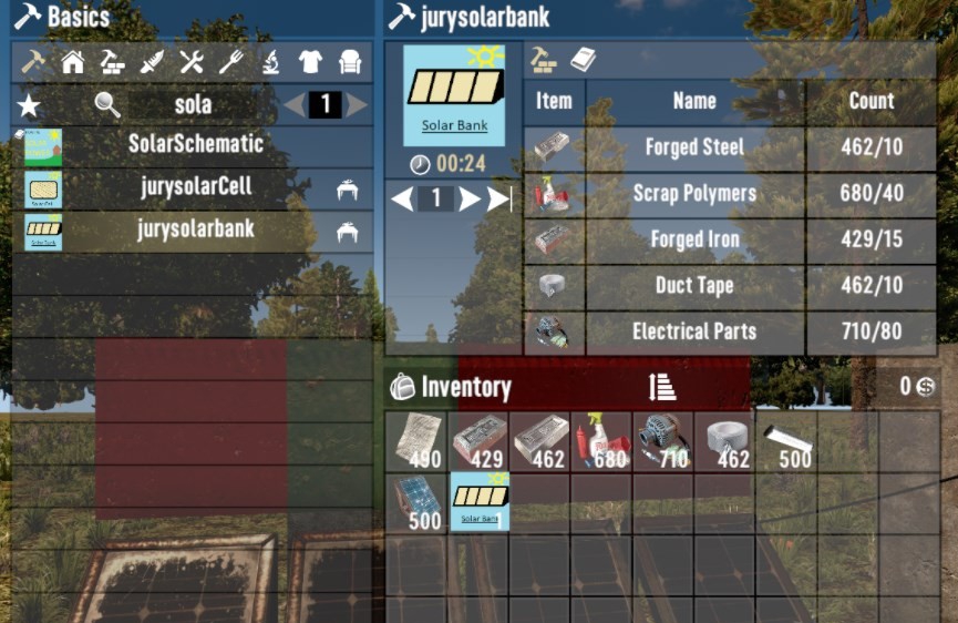 七日杀应急太阳能发电MOD v1.5