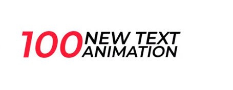 100 New Text Animation Presets(AE缓入缓出文字动画预设) v1.4