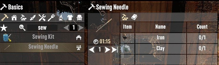 七日杀可制作的针线包MOD v1.4