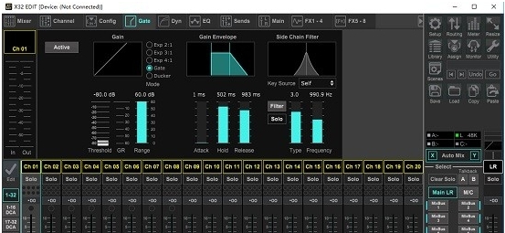 百灵达x32调音台pc控制软件 v4.59.4