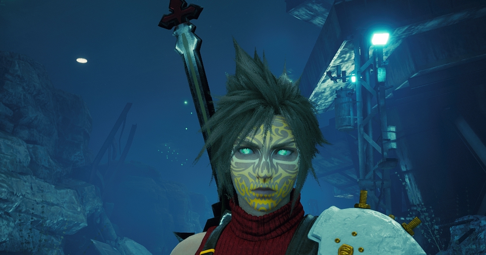 最终幻想7重制版克劳德面部纹身MOD v1.43