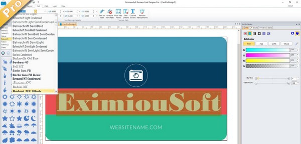 EximiousSoft Business Card Designer Pro(名片设计工具) v3.95