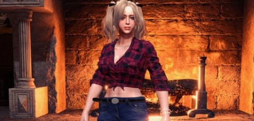 怪物猎人世界冰原衬衫热裤装束MOD v2.89