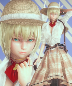 AI少女白衬衫格子裙金发美少女MOD v2.73