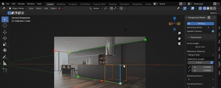 Blender摄像机三维透视匹配工具 v1.0.5