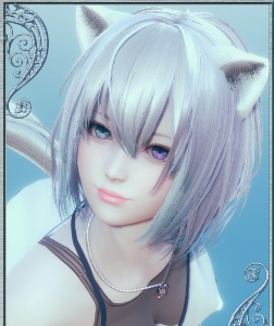 AI少女白色短发蓝色瞳孔猫耳美少女MOD v2.61