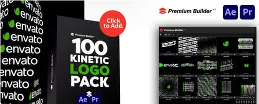 创意LOGO标志动态排版效果动画Kinetic Logo Pack v1.91