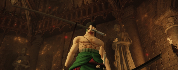 艾尔登法环海贼王索隆三刀流替换布莱泽套装MOD v2.91