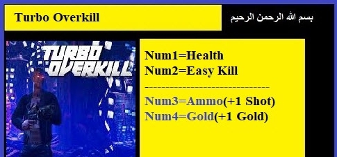 Turbo Overkill四项修改器 v2022.04.27