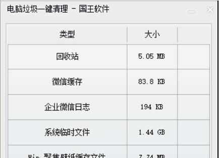 电脑垃圾一键清理 v1.6