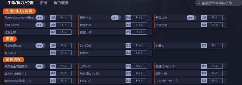 盐与献祭二十二项修改器 v1.0.4
