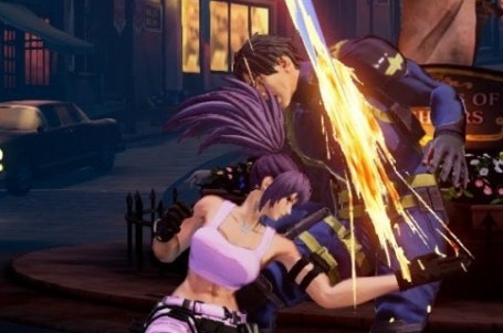 拳皇15莉安娜紫色长发背心形象MOD v2.9