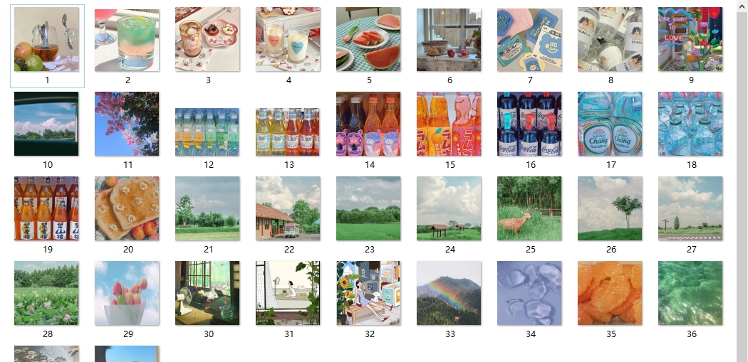 夏日清爽治愈的微信背景图素材 v1.10