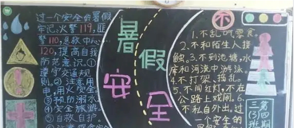 暑假黑板报图片素材 v1.8