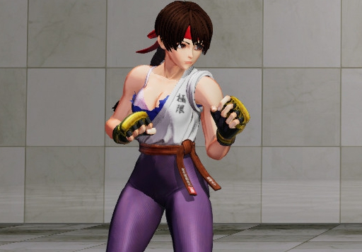 拳皇15尤莉上衣紫色紧身裤形象MOD v2.58