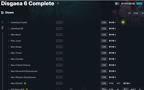 魔界战记6Steam修改器 v1.4