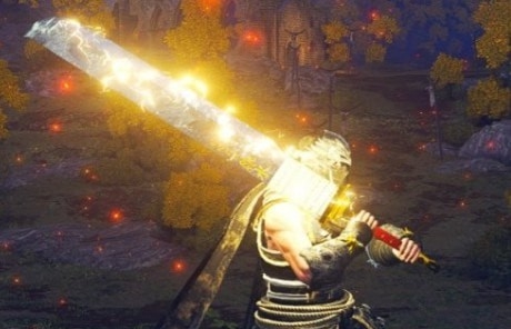 艾尔登法环忍者龙剑传蓝色砍刀替换骑兵马刀MOD v1.59