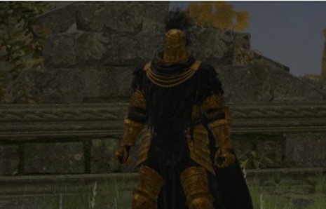艾尔登法环华丽黄金纹理黑夜骑兵铠甲MOD v3.35