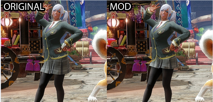 怪物猎人崛起校服套装美化MOD v2.48