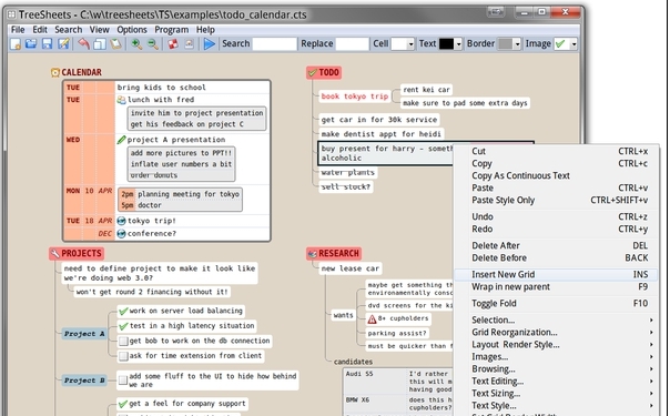 TreeSheets树状表 v2.11