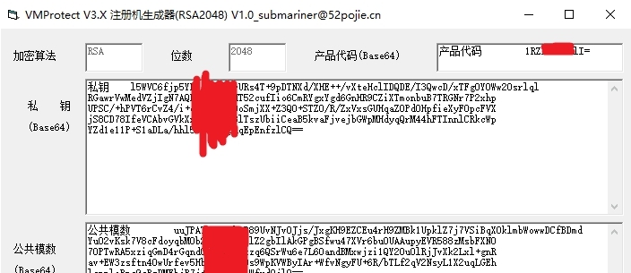 VMProtect V3.X 注册机生成器 v1.2