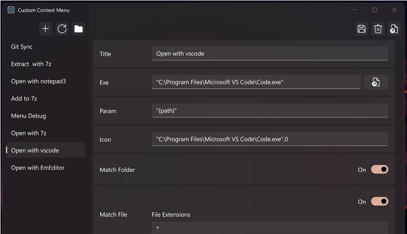 Custom Context Menu右键菜单扩展工具 v3.1.0.6