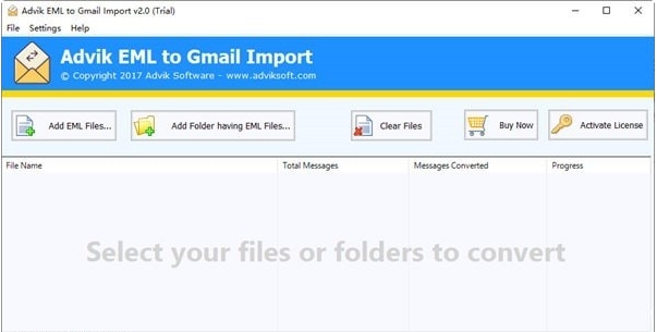 Advik EML to Gmail Import v2.3