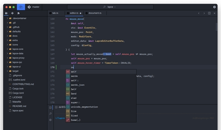 Lapce代码编辑器 v0.2.3