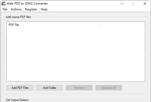 Aide PDF to DWG Converter v2.53
