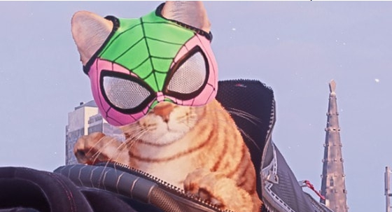 漫威蜘蛛侠迈尔斯莫拉莱斯欢乐猫猫头罩MOD v1.75