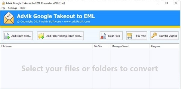 Advik Google Takeout to EML Converter v2.5