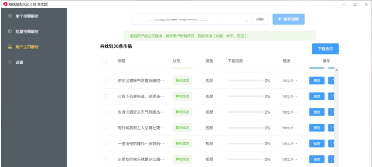 短视频去水印工具桌面版 v2.1.12