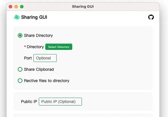Sharing GUI v1.4