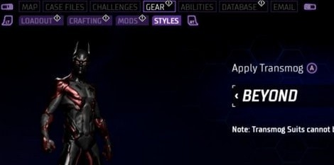 哥谭骑士蝙蝠侠夜翼超越套装MOD v1.78