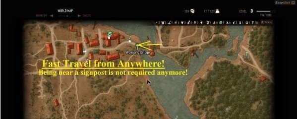 巫师3次世代版任意地点进行快速旅行MOD v3.24