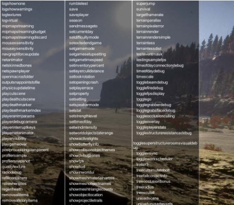 森林之子命令调试控制台MOD v2.58