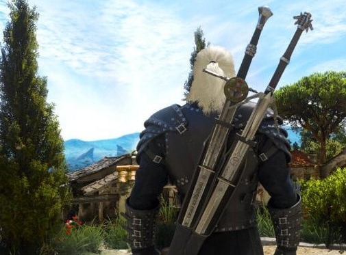巫师3次世代版猎魔人武器使用网飞剑鞘MOD v1.26