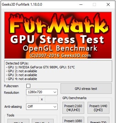 FurMark显卡甜甜圈烤鸡软件 v1.37