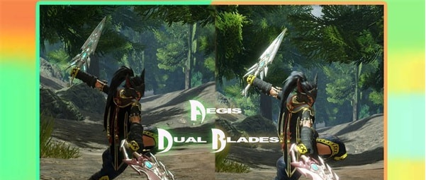 怪物猎人崛起天之圣杯双剑外观MOD v3.42