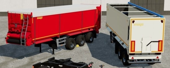 模拟农场22越野箱式半挂车及台车更新MOD v3.22