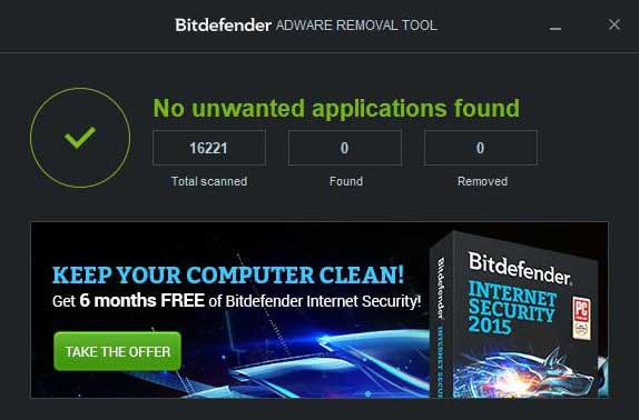 BitdefenderAdwareRemo val Tool v1.1.8.1671