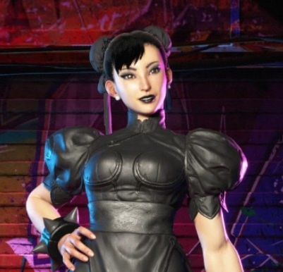 街头霸王6黑色服装的黑唇哥特春丽服装合集MOD v1.44