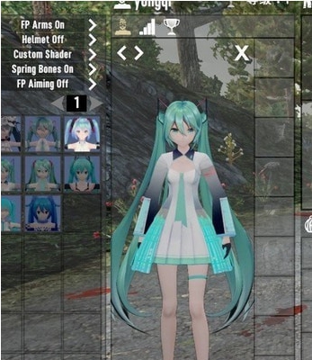 七日杀初音未来MMD人物外观A21MOD v2.31