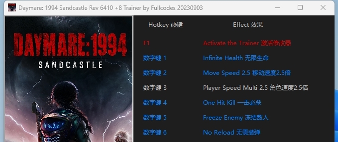 白日梦魇沙堡1994+8修改器 v2.84 白日梦魇沙堡1994+8修改器 v2.84